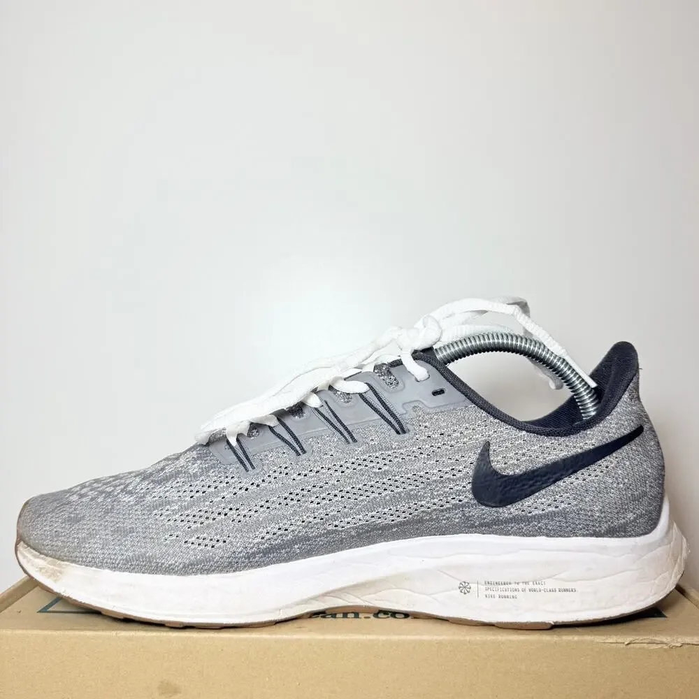Men's Size 10 Nike Air Zoom Pegasus 36 Grey Black Running Shoes Sneaker AQ2203